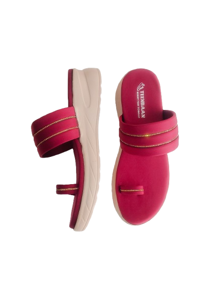 Synthetic Teo Heel Slippers