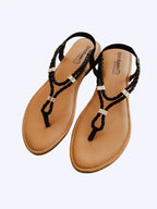 Braid T Strap Sandals