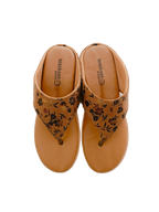 GOLD Flower Heel Slipper