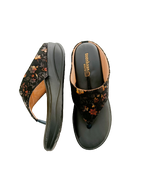 GOLD Flower Heel Slipper