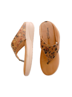 GOLD Flower Heel Slipper