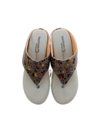GOLD Flower Heel Slipper
