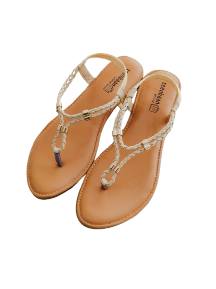 Braid T Strap Sandals