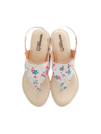 Flower Print T Sandals