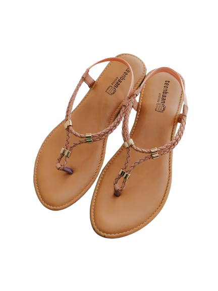 Braid T Strap Sandals