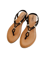 Braid T Strap Sandals