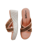 Jute X Strap Wedges