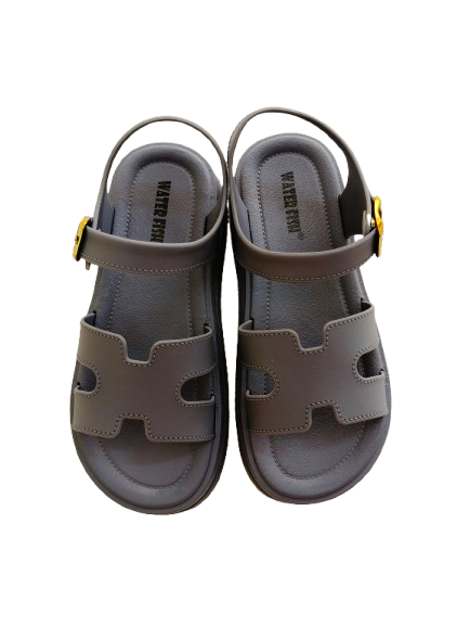 Beige Buckle Sandals