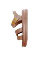 Beige Buckle Sandals