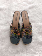 Crystal Flower Heels