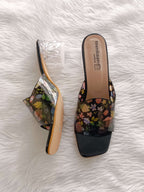Crystal Flower Heels