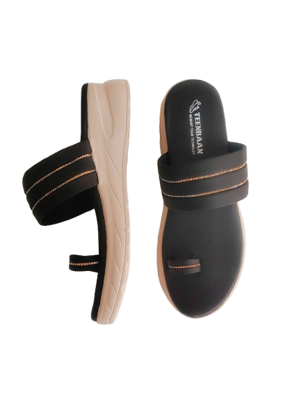 Synthetic Teo Heel Slippers
