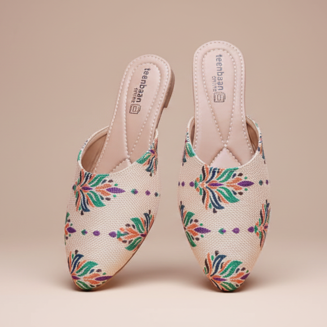 Royal petal Mules