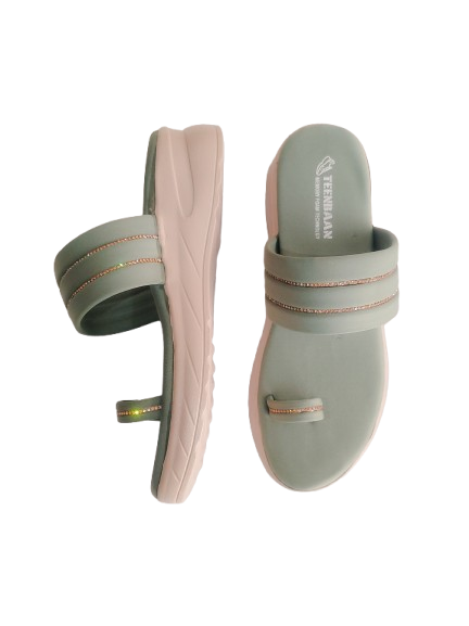 Synthetic Teo Heel Slippers