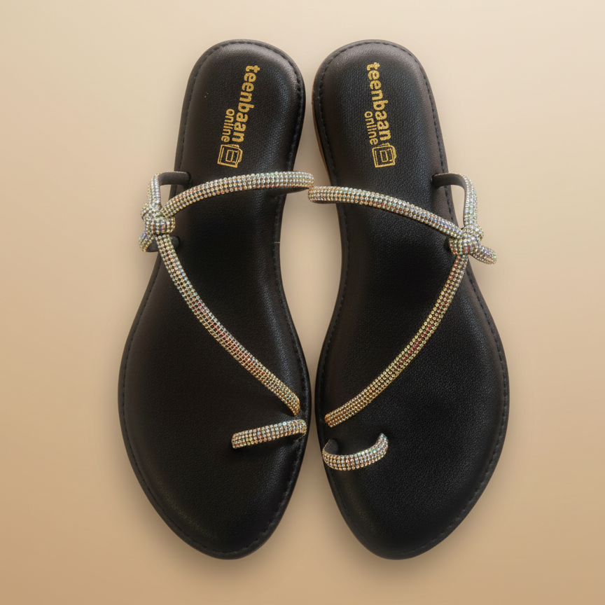 Glittering Diamond Fancy Slipper