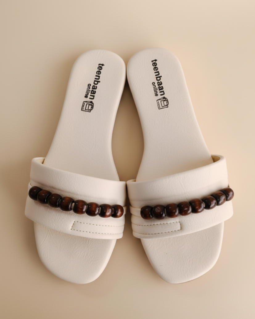 Wooden Pearl Flip-Flop