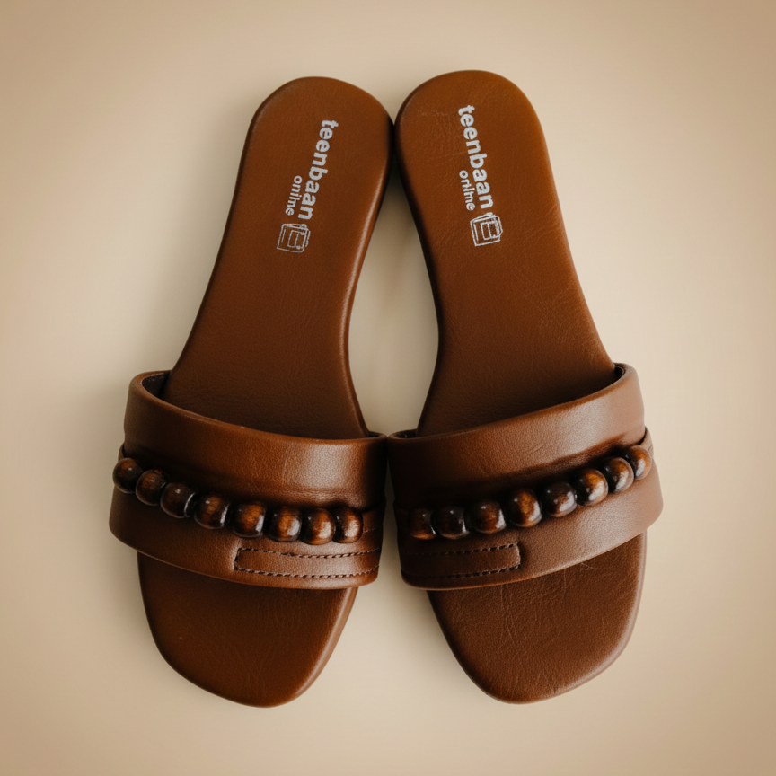 Wooden Pearl Flip-Flop