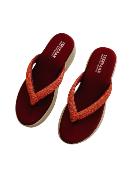Casual Stone Heel Slippers