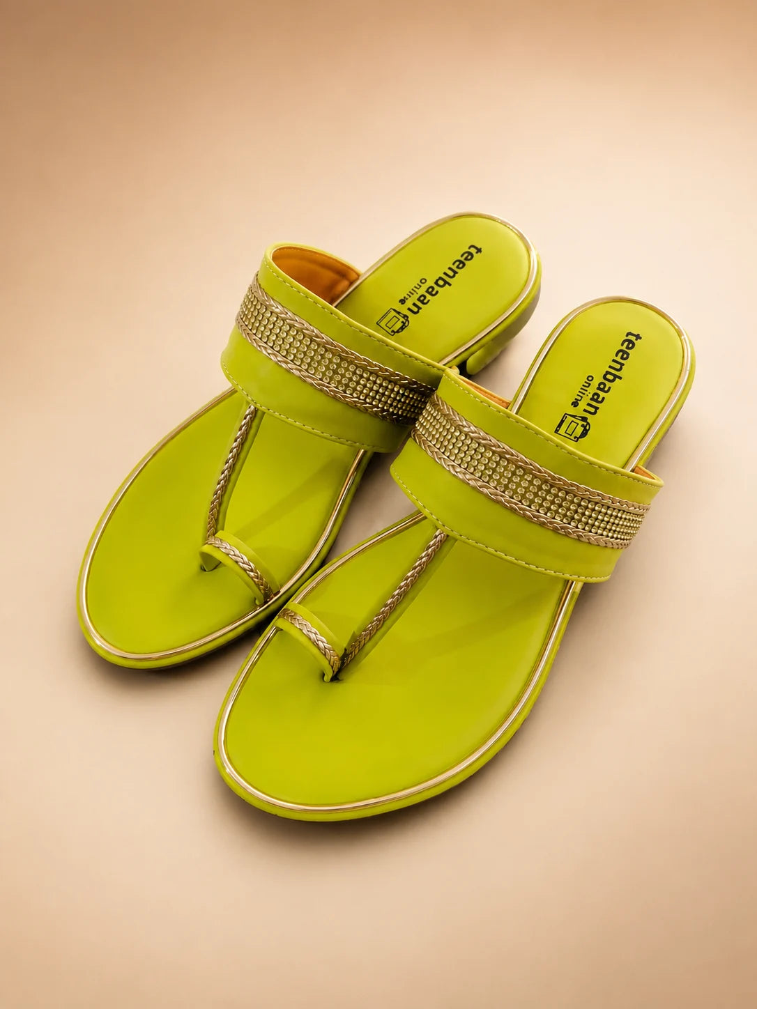 Noorani Gold Slipper