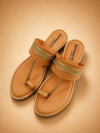 Noorani Gold Slipper
