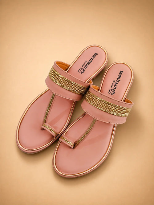 Noorani Gold Slipper